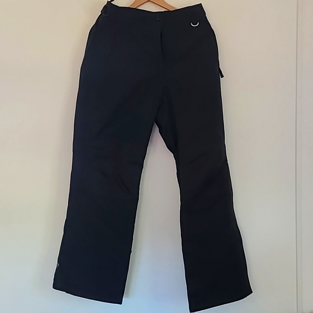 Slalom, Unisex, Black, Side Zip, Ski Pants